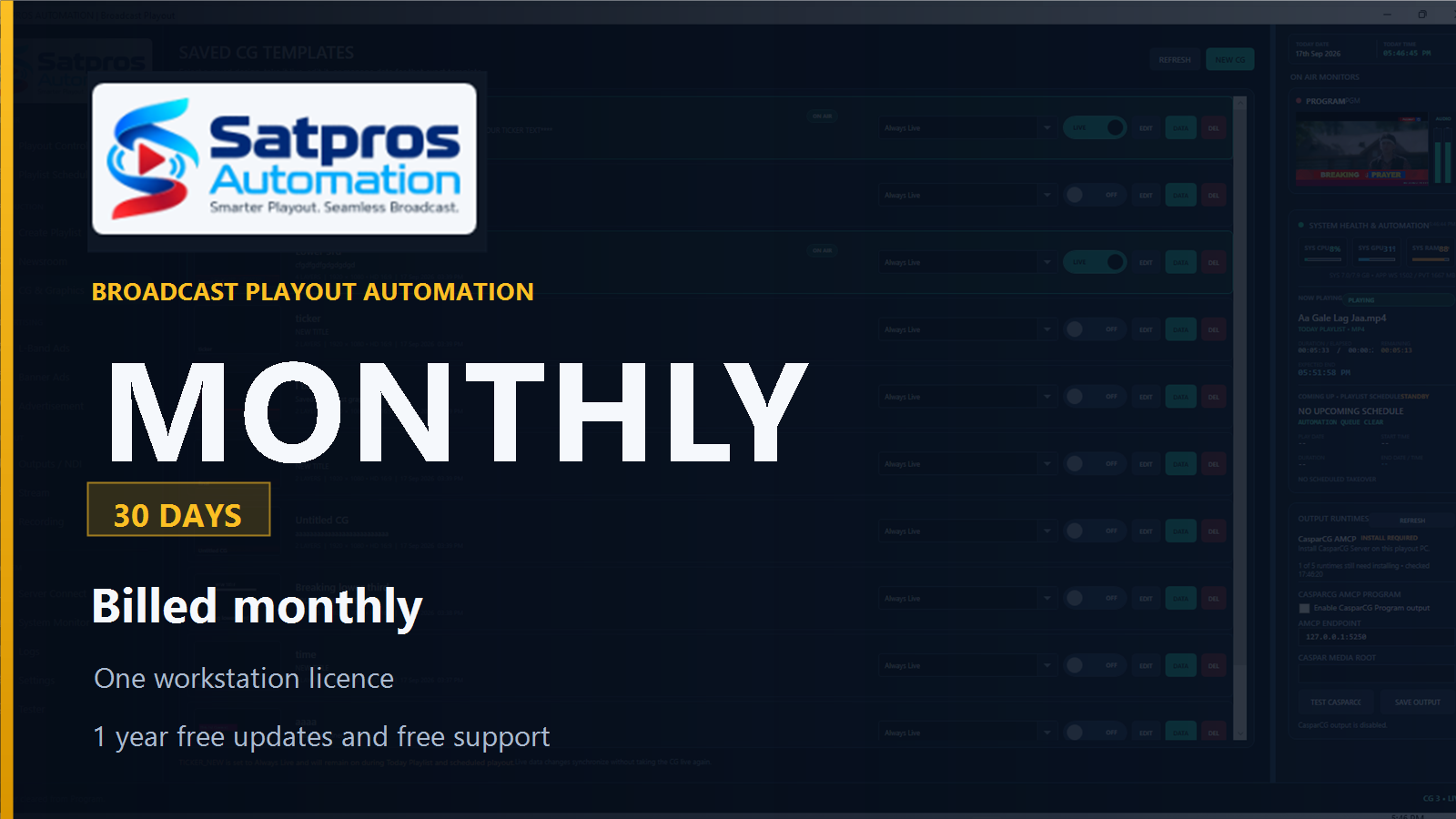 SATPROS Automation - Monthly